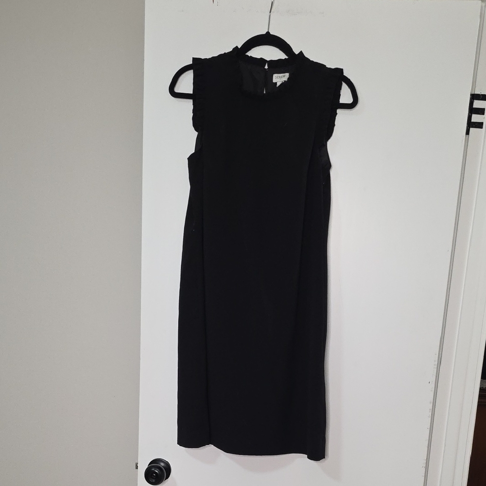 J. Crew Black Midi Dress